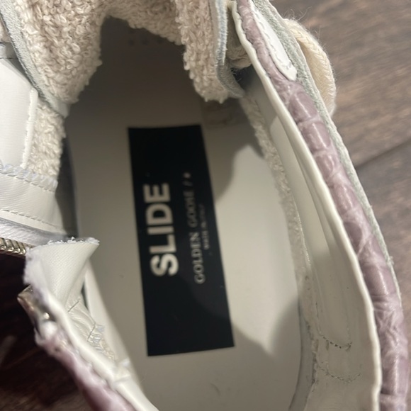 Golden Goose Slide Sneaker in Cream, Dust Pink, Silver, & White BNIB 36 - Picture 7 of 8